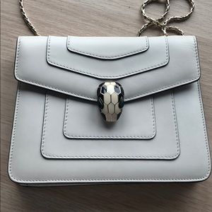 Bvlgari chain bag white